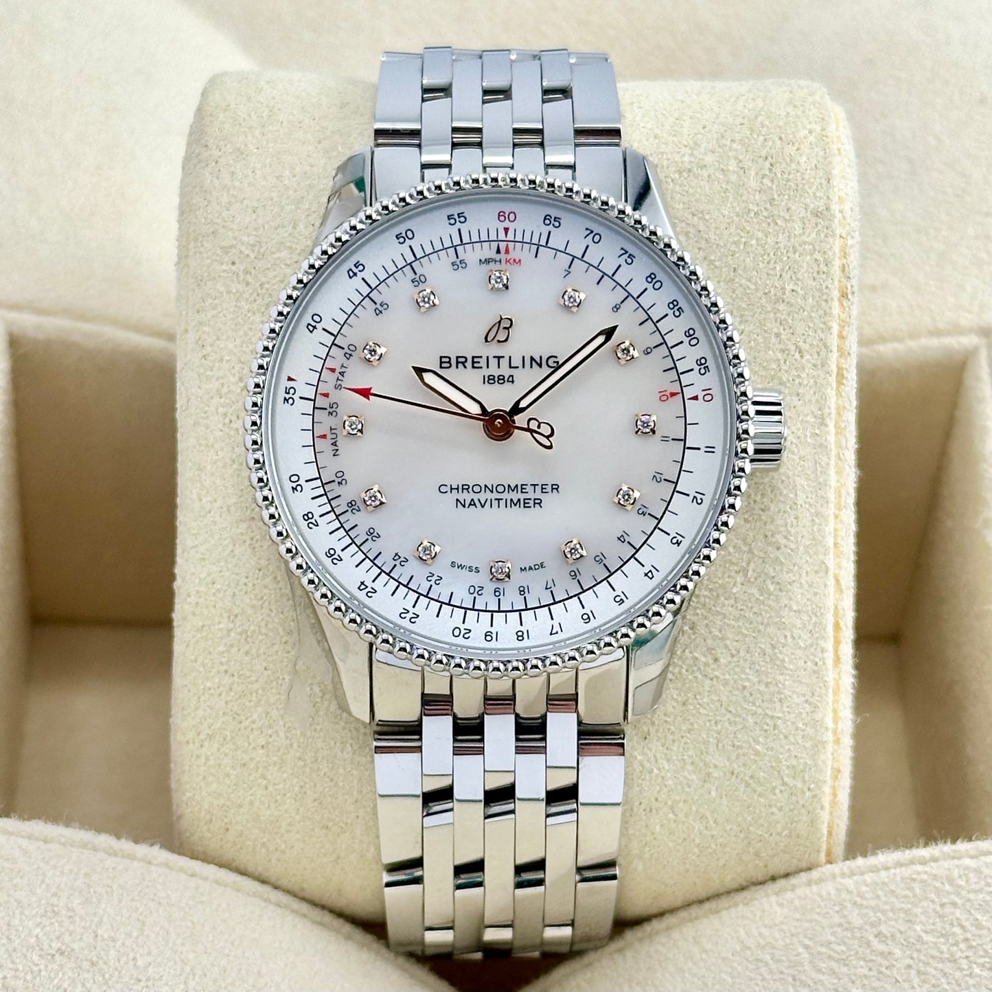 Navitimer Ladies Mother Of Pearl Diamond Ref A17395 2024
