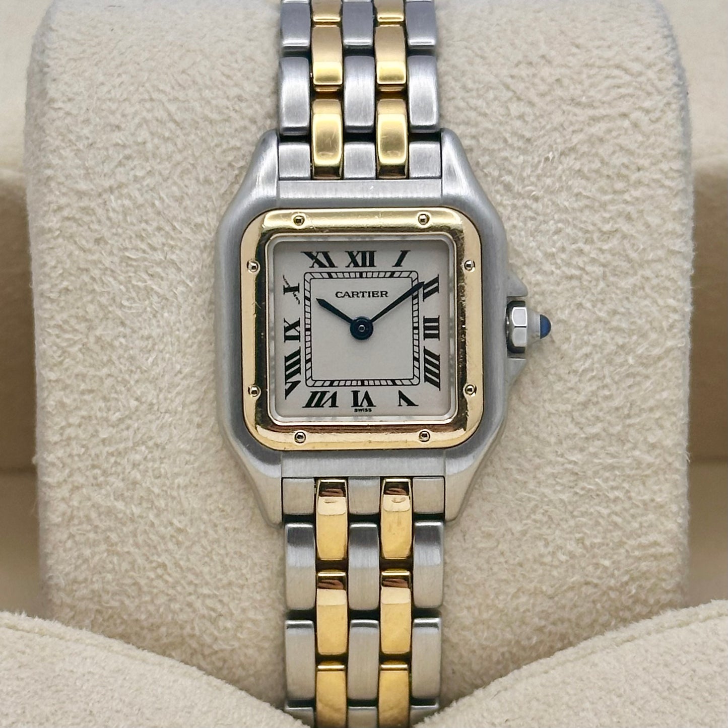 Panthère Two Row White Romans 18K Yellow Gold Ref 1120 2001