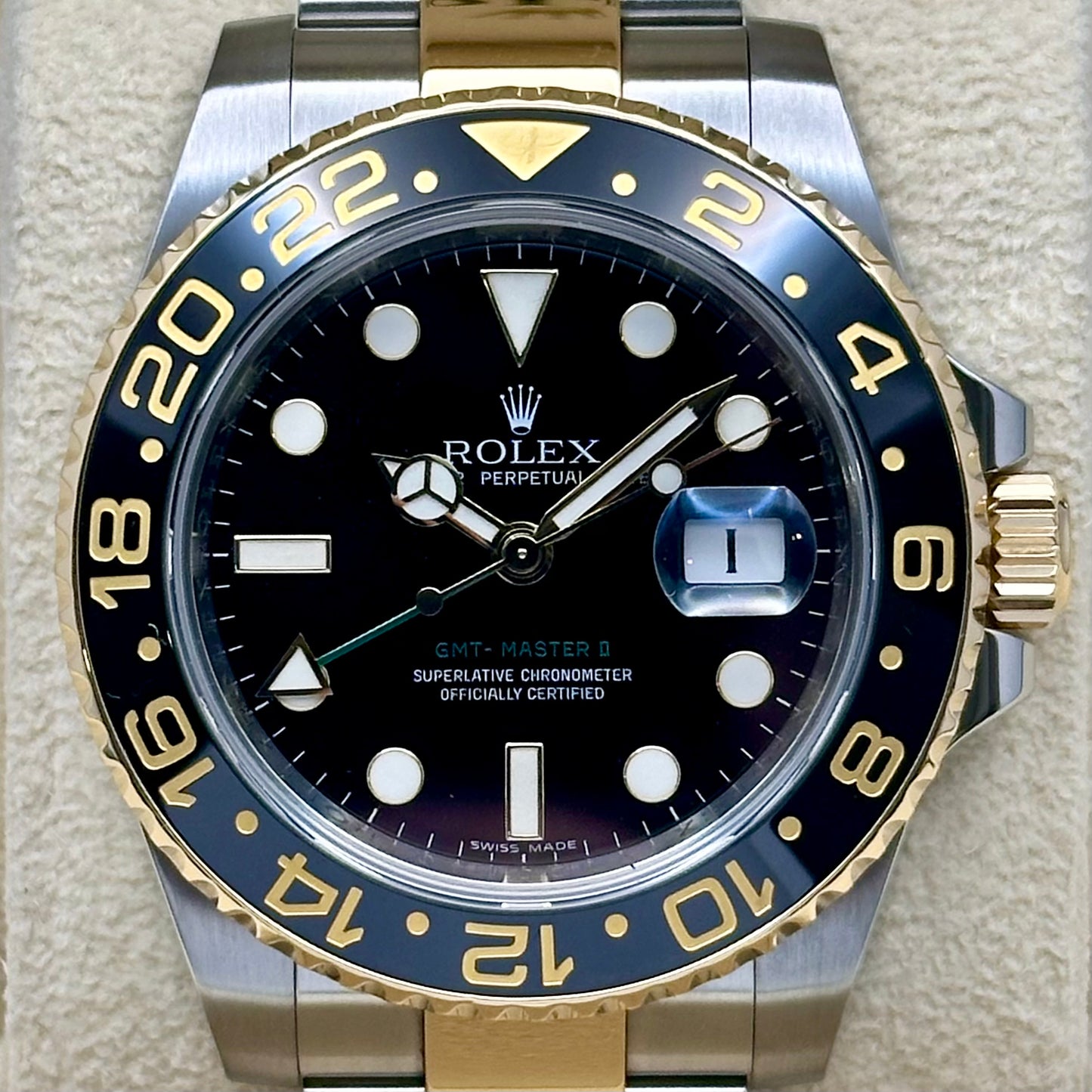 GMT Master II 18K Yellow Gold Ref 116713LN 2010