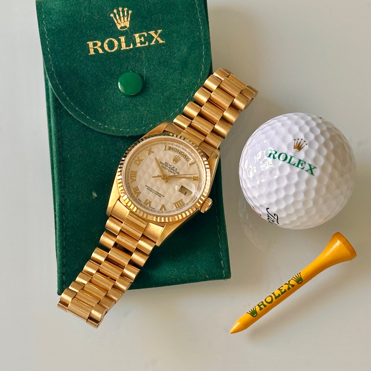 Day-Date 36 Pyramid Romans 18K Yellow Gold Ref 18238