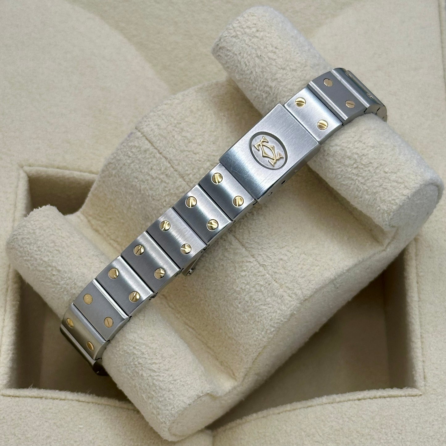 Santos Galbée Small Moonphase 18K Yellow Gold Two Tone Ref 119902 1990