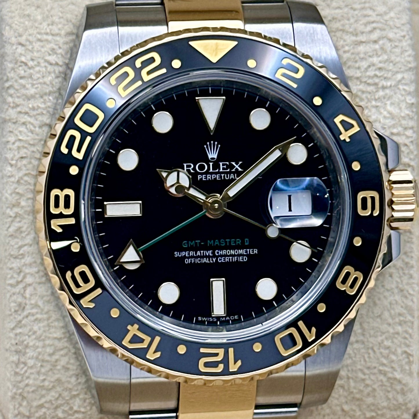 GMT Master II 18K Yellow Gold Ref 116713LN 2010