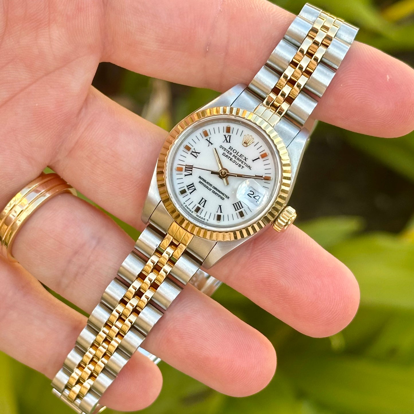 Lady-Datejust 26 White Buckley Ref 69173 1990