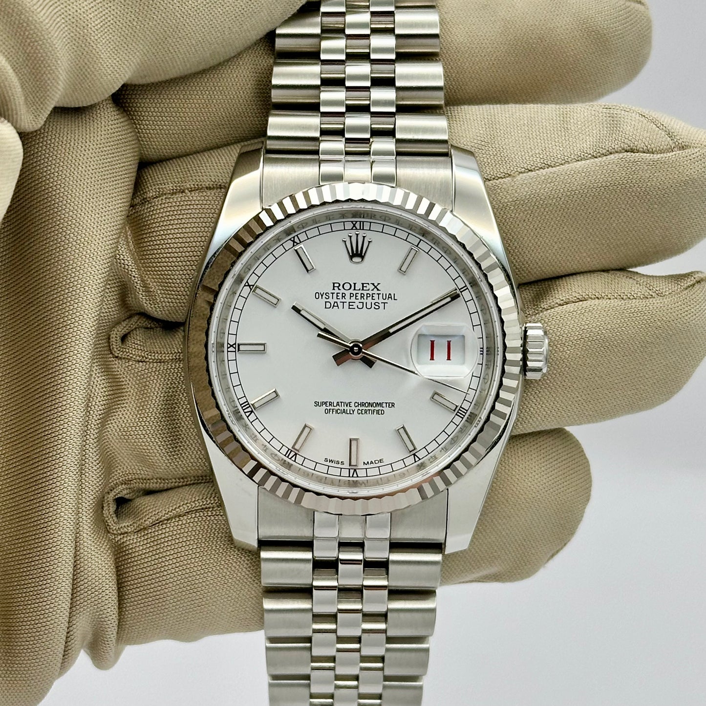 Datejust 36 White Roulette Ref 116234 2014
