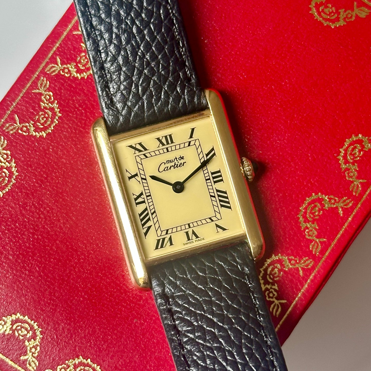 Tank Must Vermeil Large Ivory Romans Ref 59005 1985