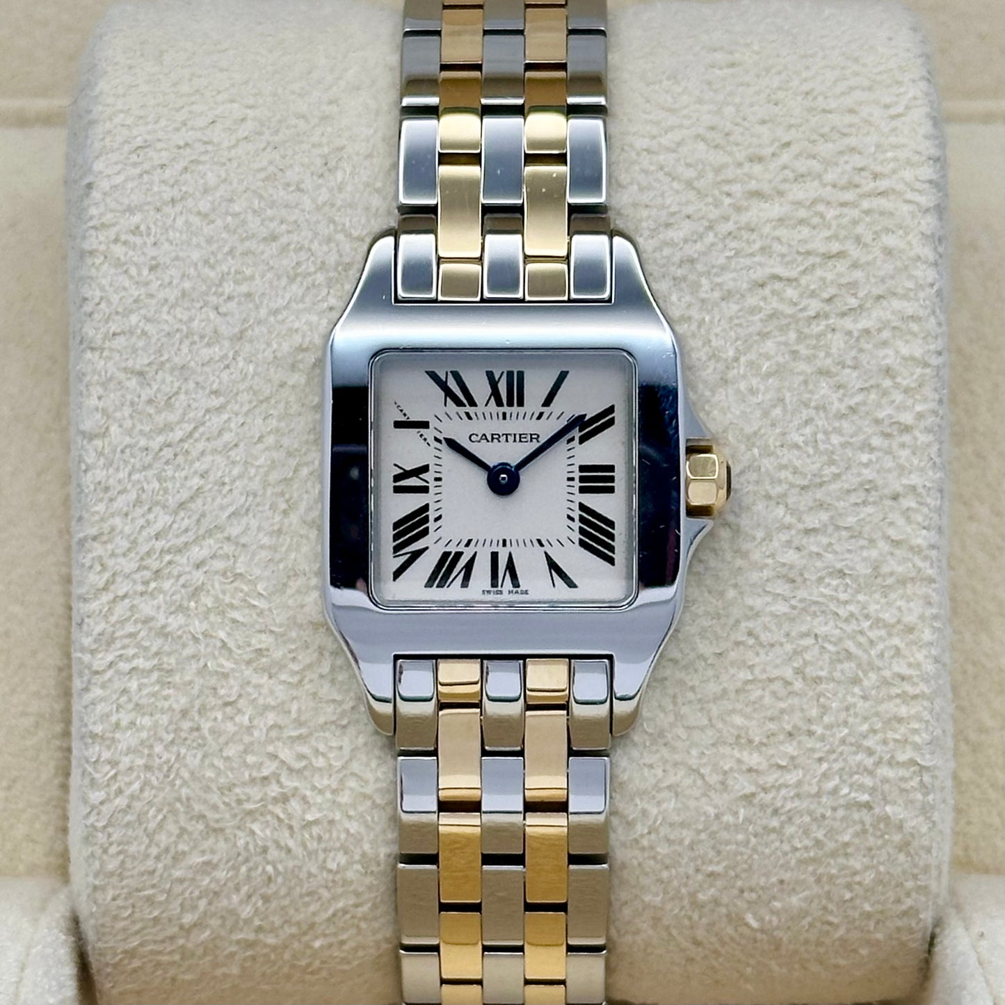Santos Demoiselle White Romans 18K Yellow Gold Ref W25066Z6 2010