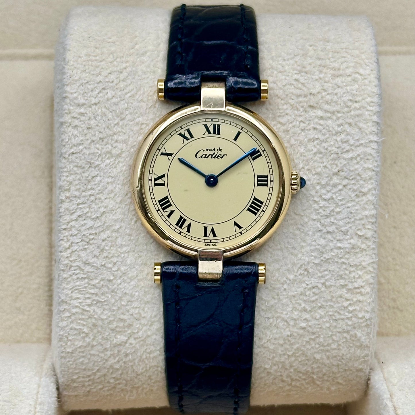 Vendome Must De Cartier Small Ivory Romans 1990