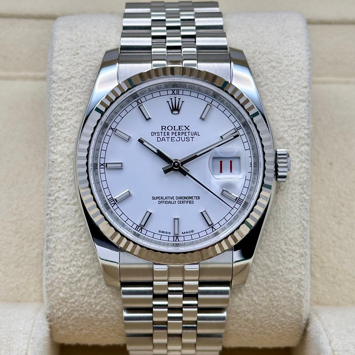Datejust 36 White Roulette Ref 116234 2014