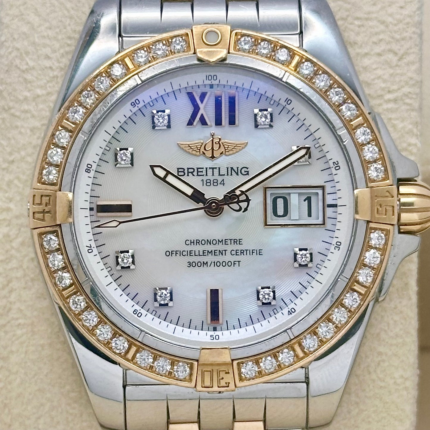 Cockpit Rose Gold MOP Diamond Bezel Ref C4935053/A649 2015