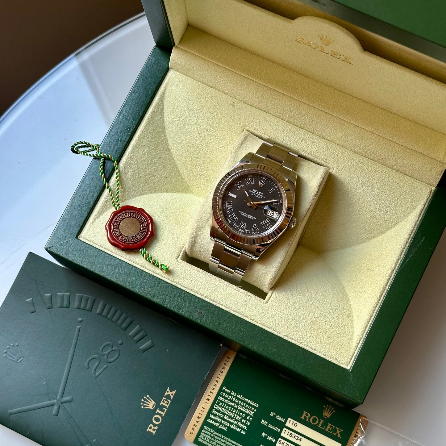 Datejust 41 II Grey Romans Ref 116334 2012