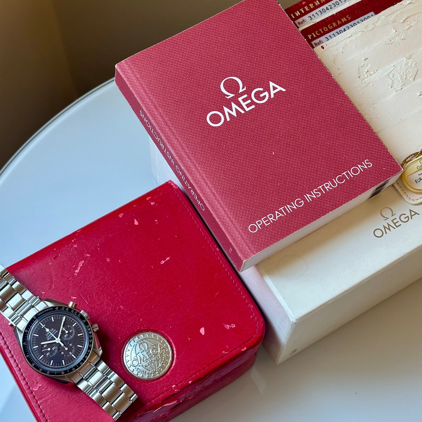 (ON HOLD) Speedmaster Professional Sapphire Sandwich Brown Dial Ref 311.30.42.30.13.001 2009