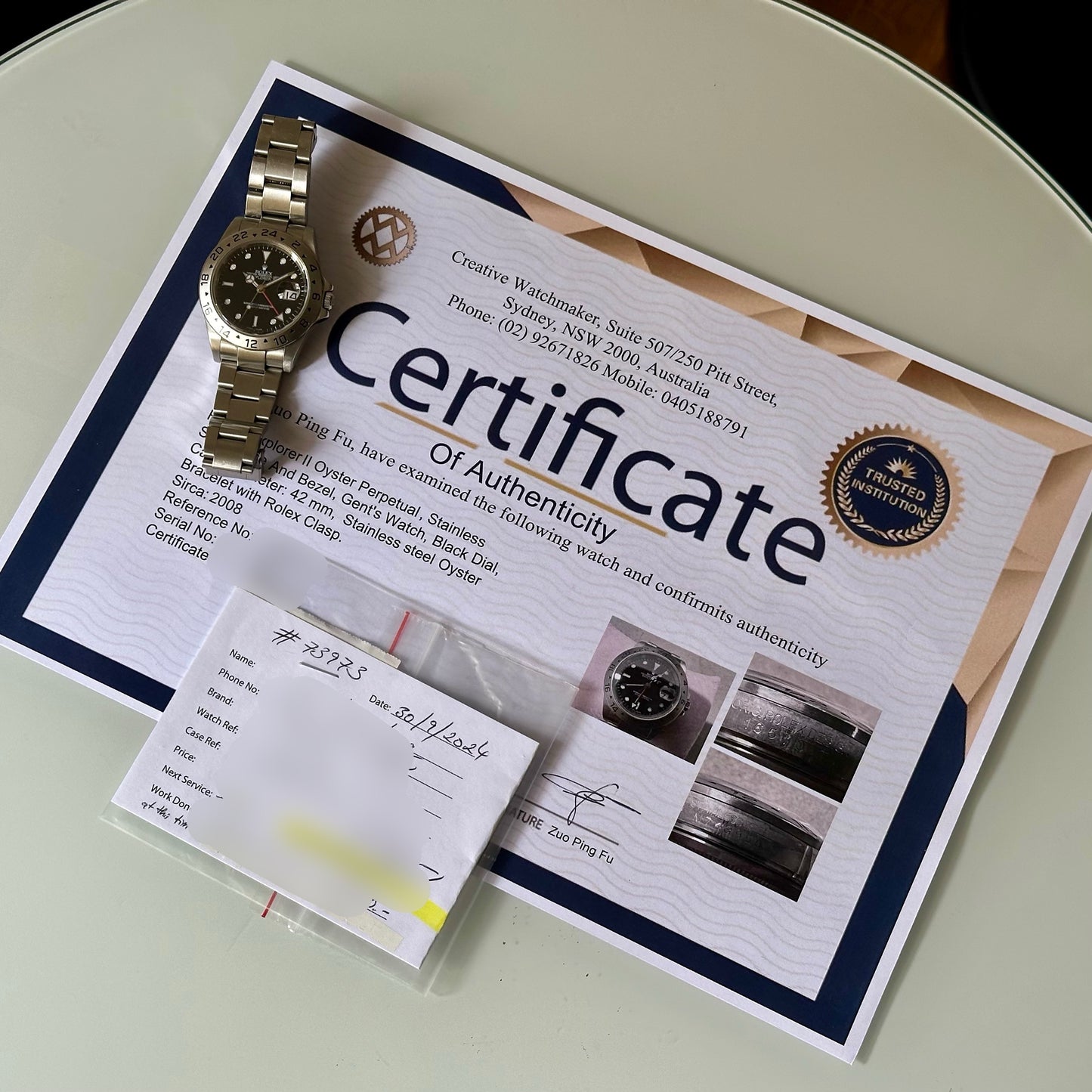 Explorer II Black Ref 16570 2008