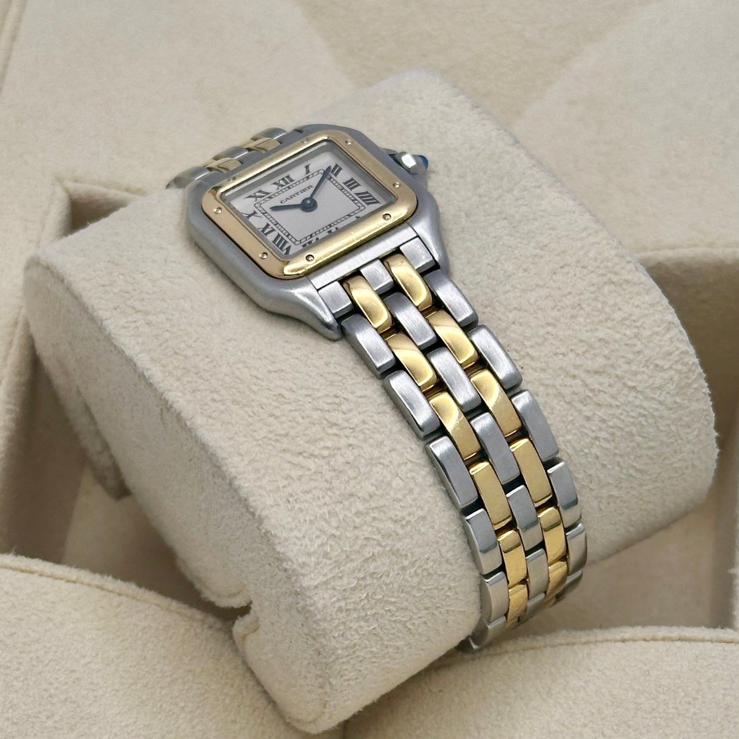 Panthère Two Row White Romans 18K Yellow Gold Ref 1120 2001