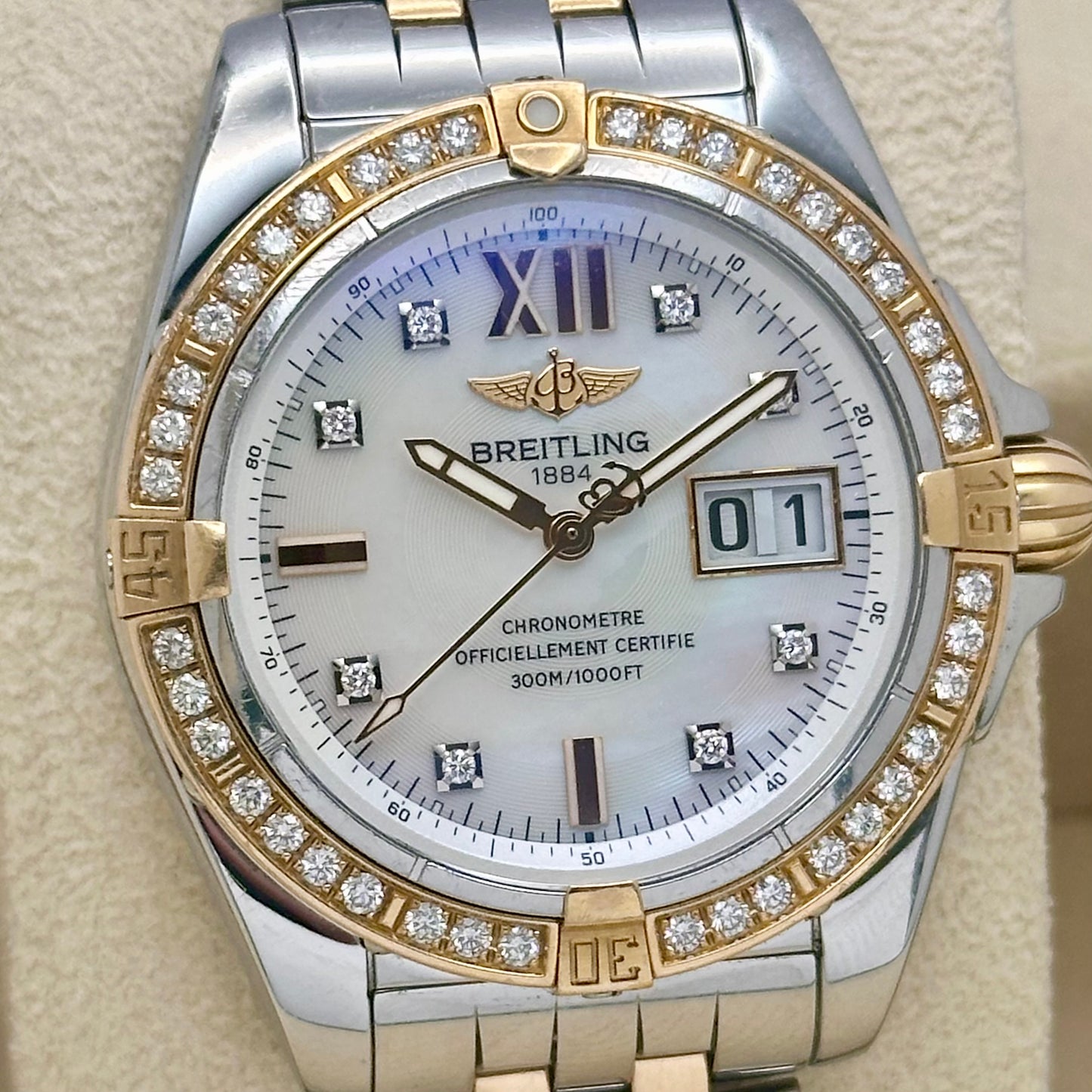Cockpit Rose Gold MOP Diamond Bezel Ref C4935053/A649 2015