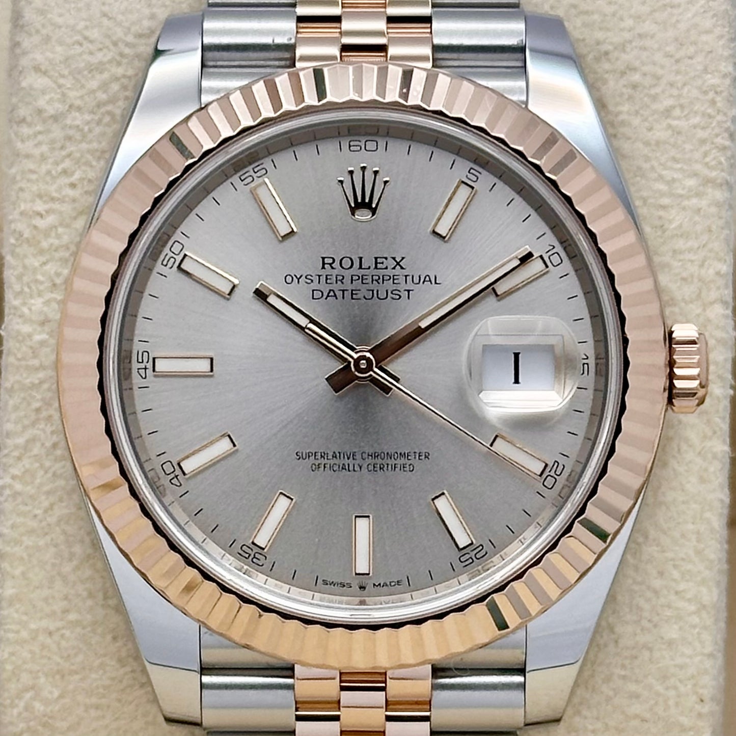 Datejust 41 Sundust 18K Rose Gold Ref 126331 2019
