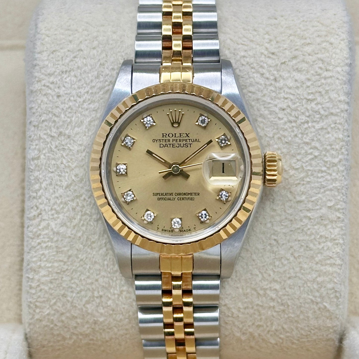 Lady-Datejust 26 Champagne Diamond Ref 69173 1988