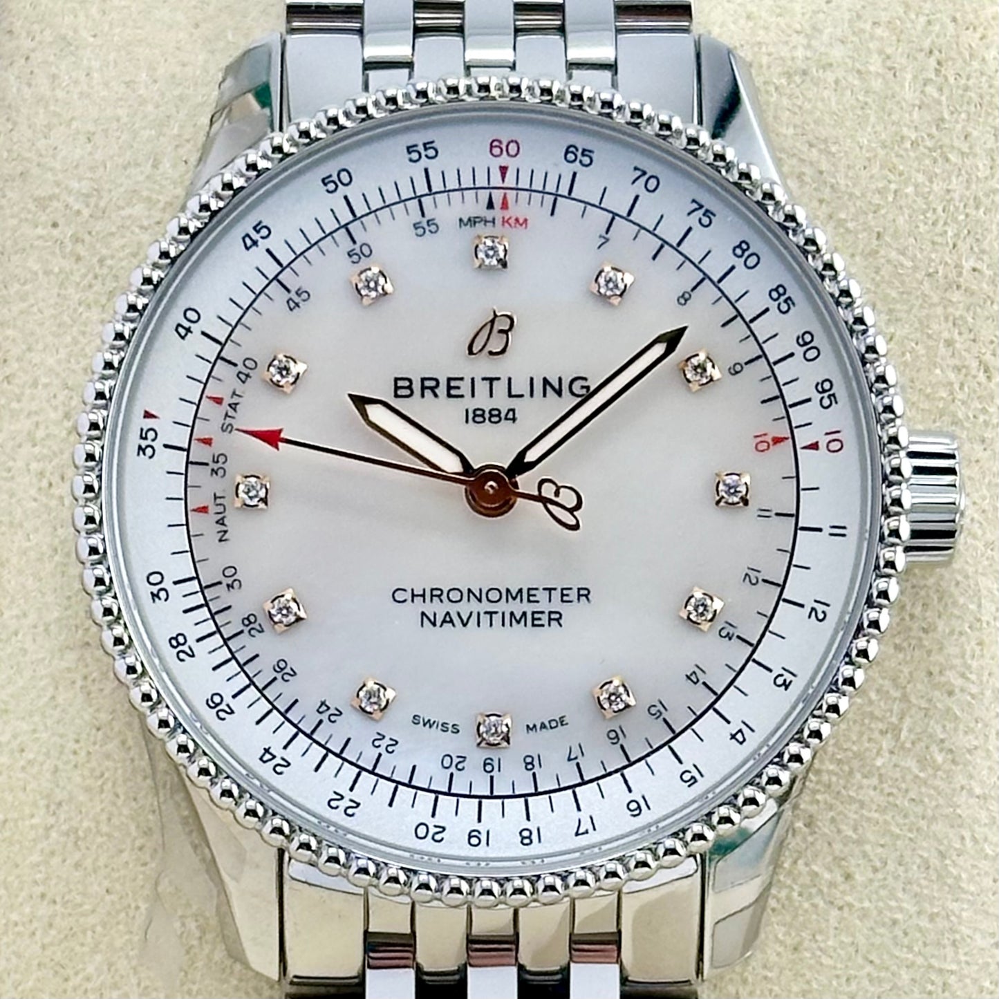 Navitimer Ladies Mother Of Pearl Diamond Ref A17395 2024