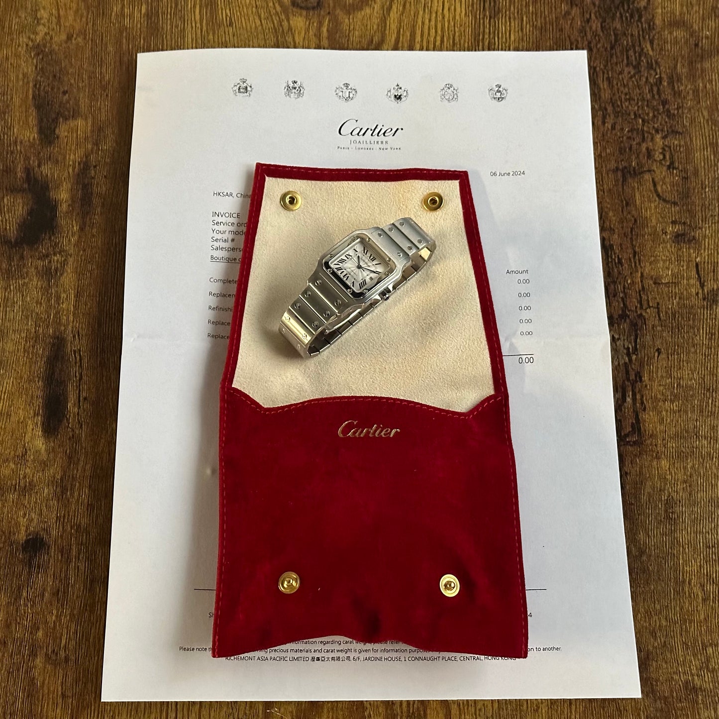 Santos Galbee Guilloché Automatic Ref 2319 2010