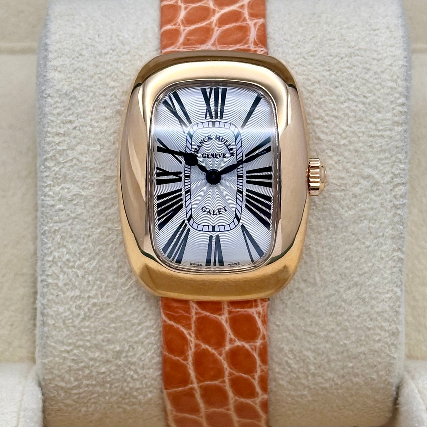 Galet Silver Guilloché 18K Rose Gold Ref 3002 S QZ R