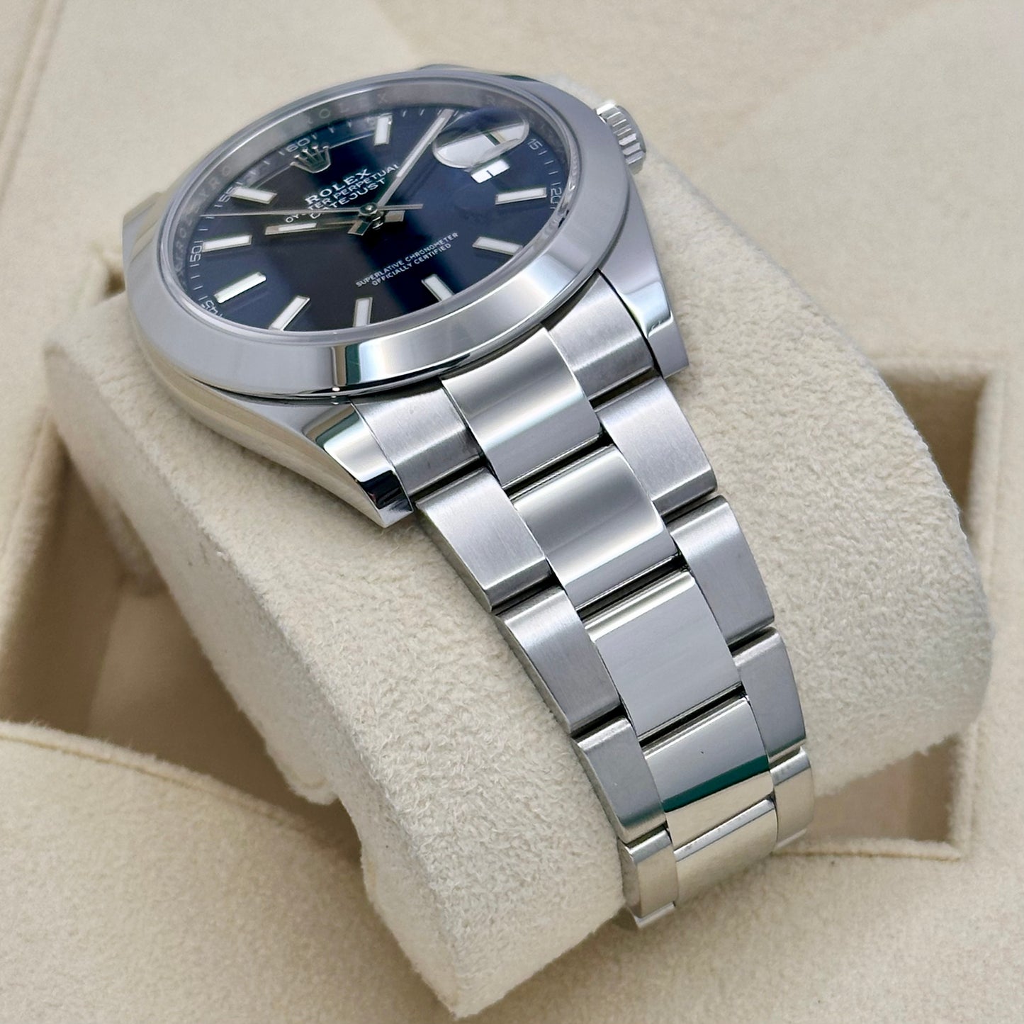 Datejust 41 Blue Sunburst Ref 126300 2022