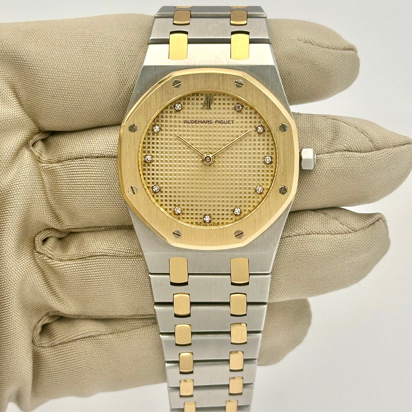 Royal Oak Champagne Diamond 18K Yellow Gold Two Tone Ref 56303SA 1990
