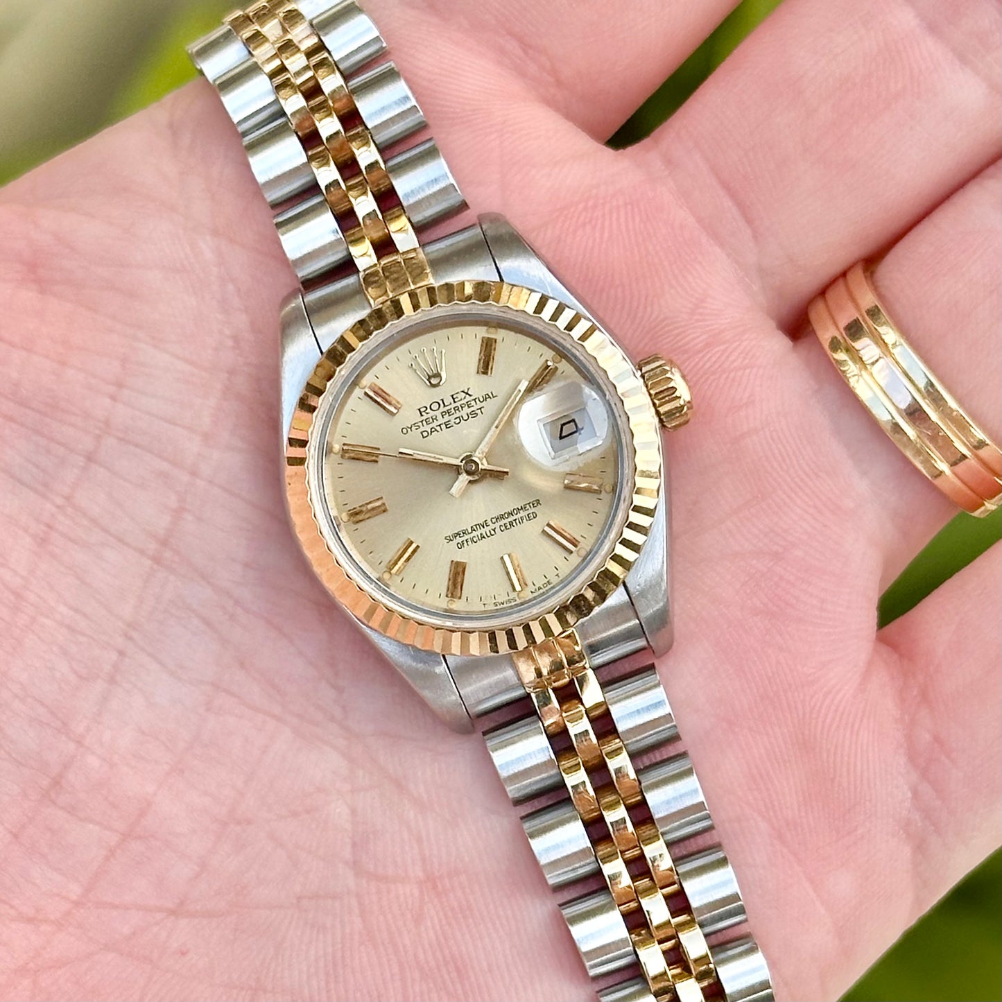 Lady-Datejust 26 Champagne Ref 69173 1990