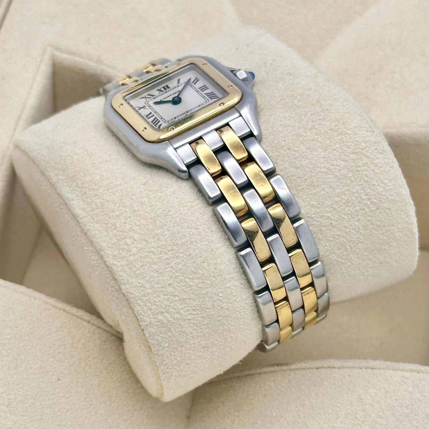 Panthère Two Row White Romans 18K Yellow Gold Ref 1120 1994