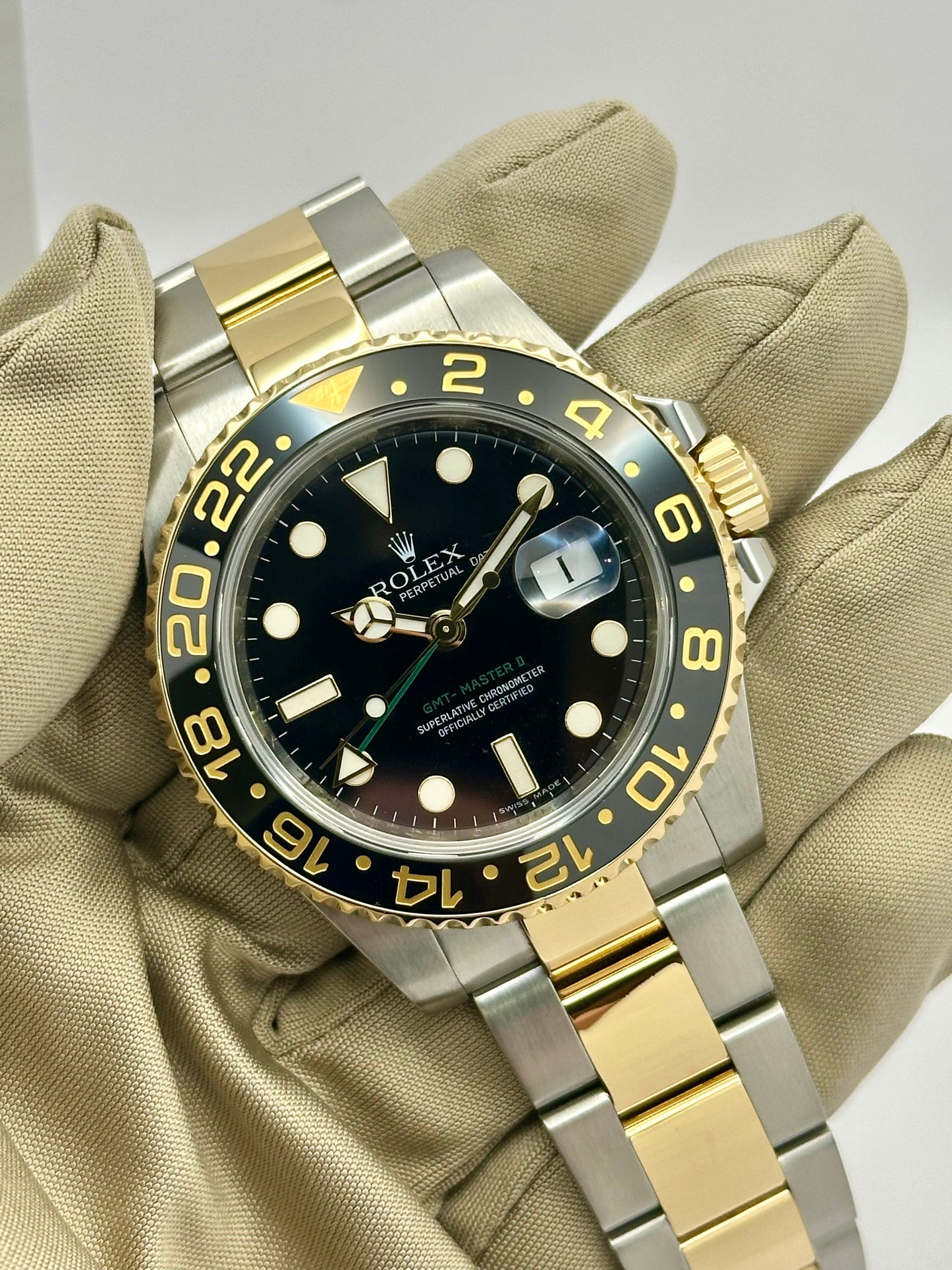 GMT Master II 18K Yellow Gold Ref 116713LN 2010