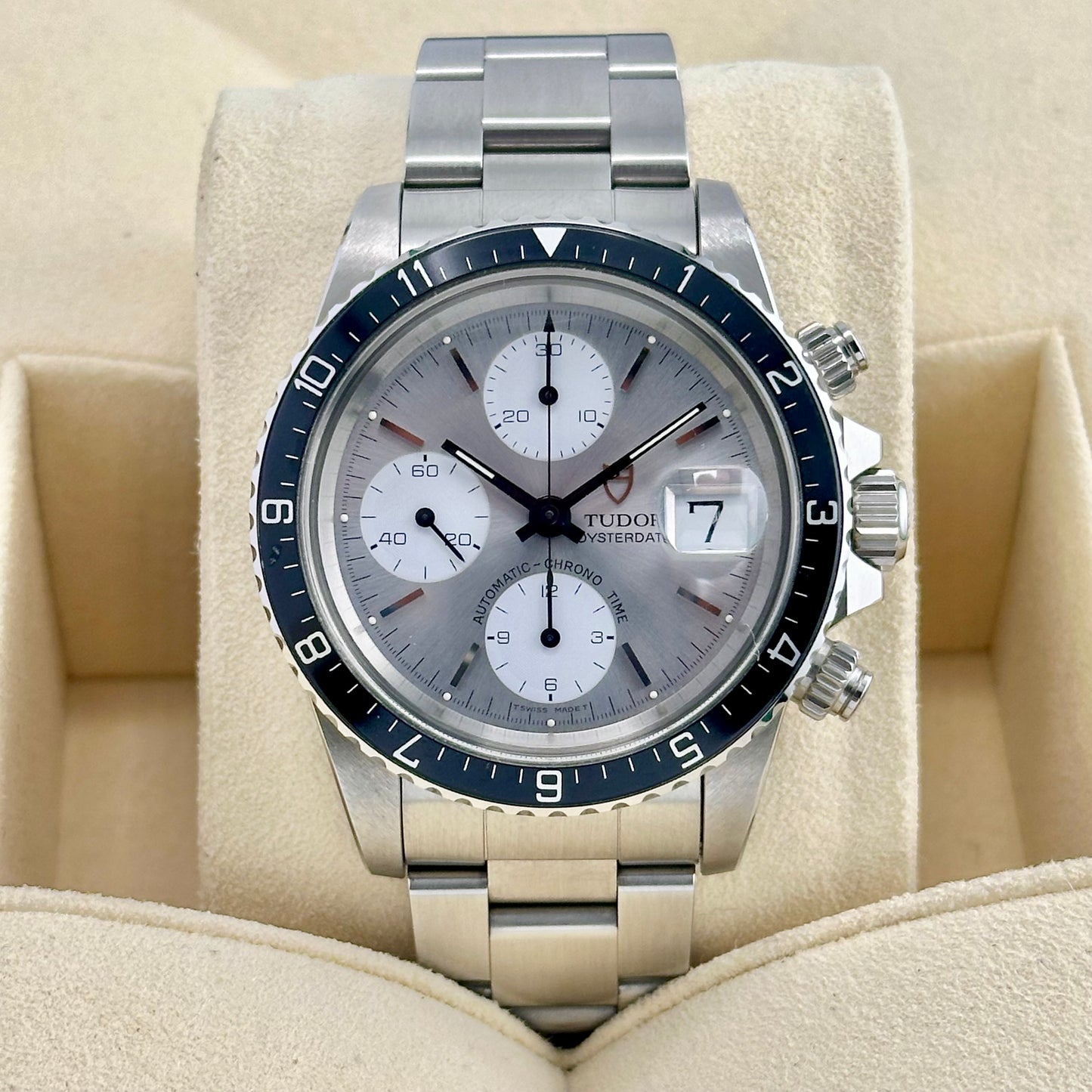 Oysterdate Chronograph Big Block Albino Dial Ref 79170
