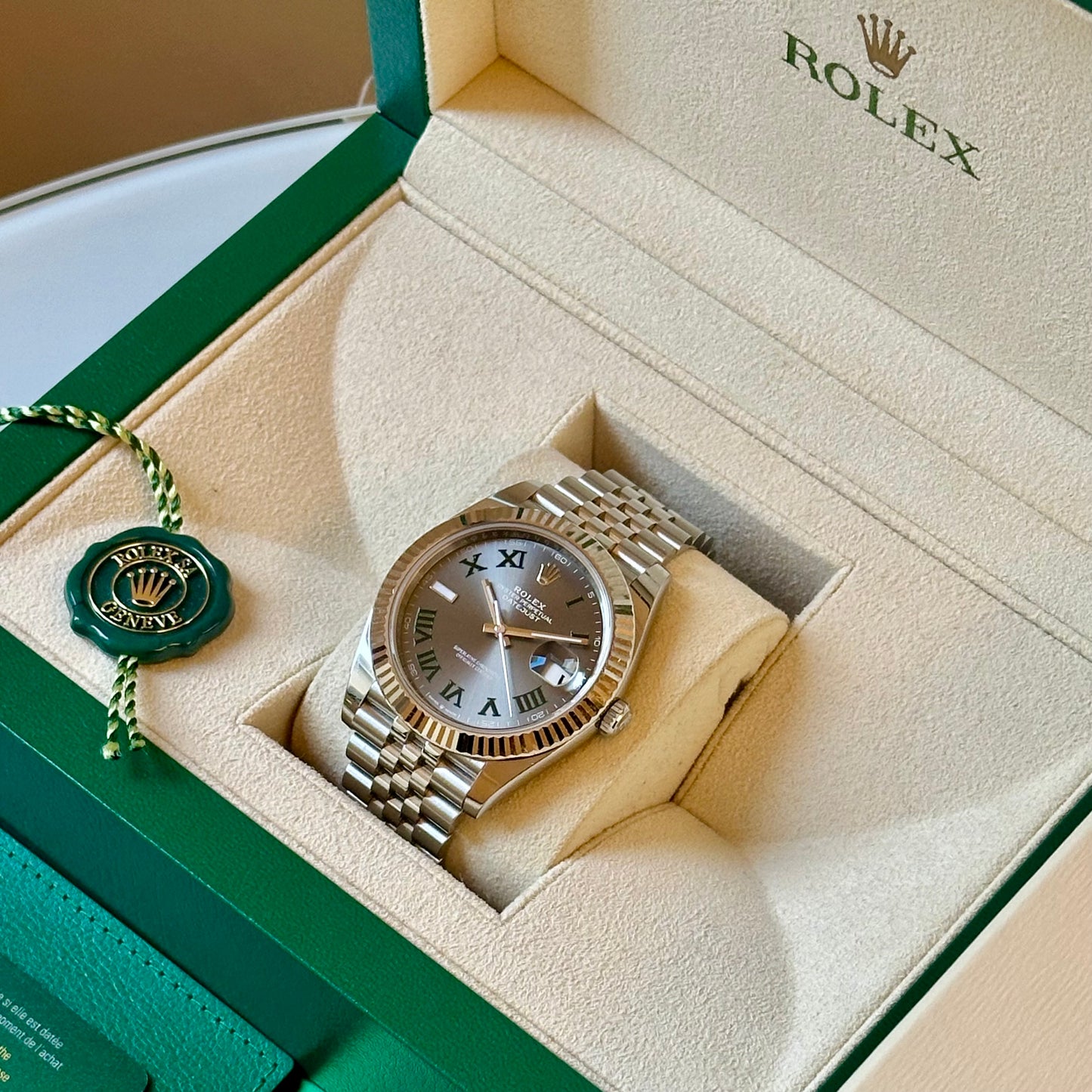 Datejust 41 Wimbledon 18K White Gold Ref 126334 2023