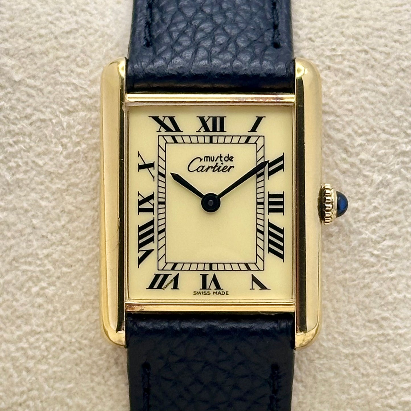 Tank Must Vermeil Large Ivory Romans Ref 59005 1985