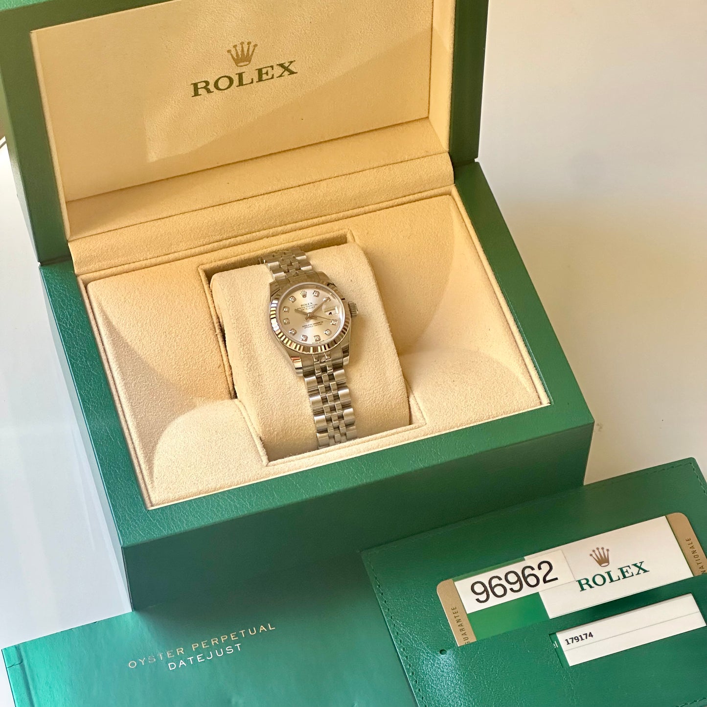 Lady-Datejust 26 Silver Diamond Ref 179174 2018