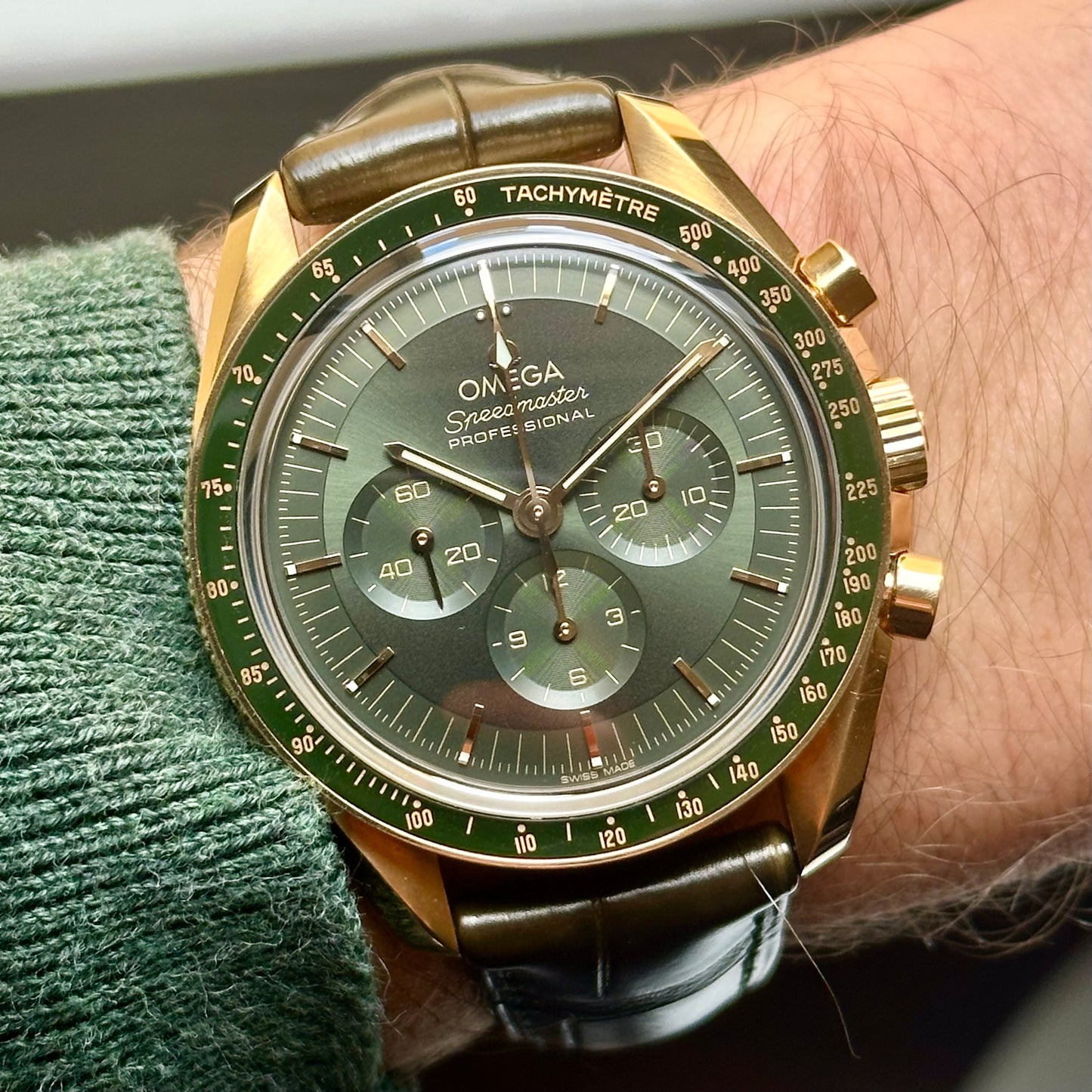 Speedmaster Moonwatch Professional Moonshine 18K Yellow Gold Green Ref
310.63.42.50.10.001 2023