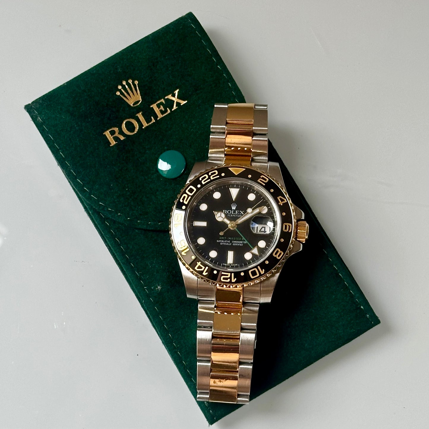 GMT Master II 18K Yellow Gold Ref 116713LN 2008