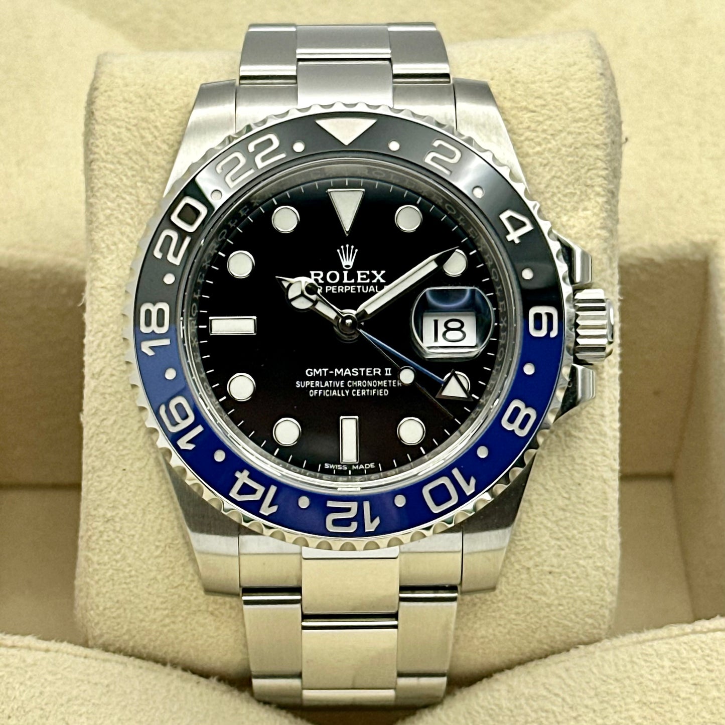 GMT Master II Batman Ref 116710BLNR 2018