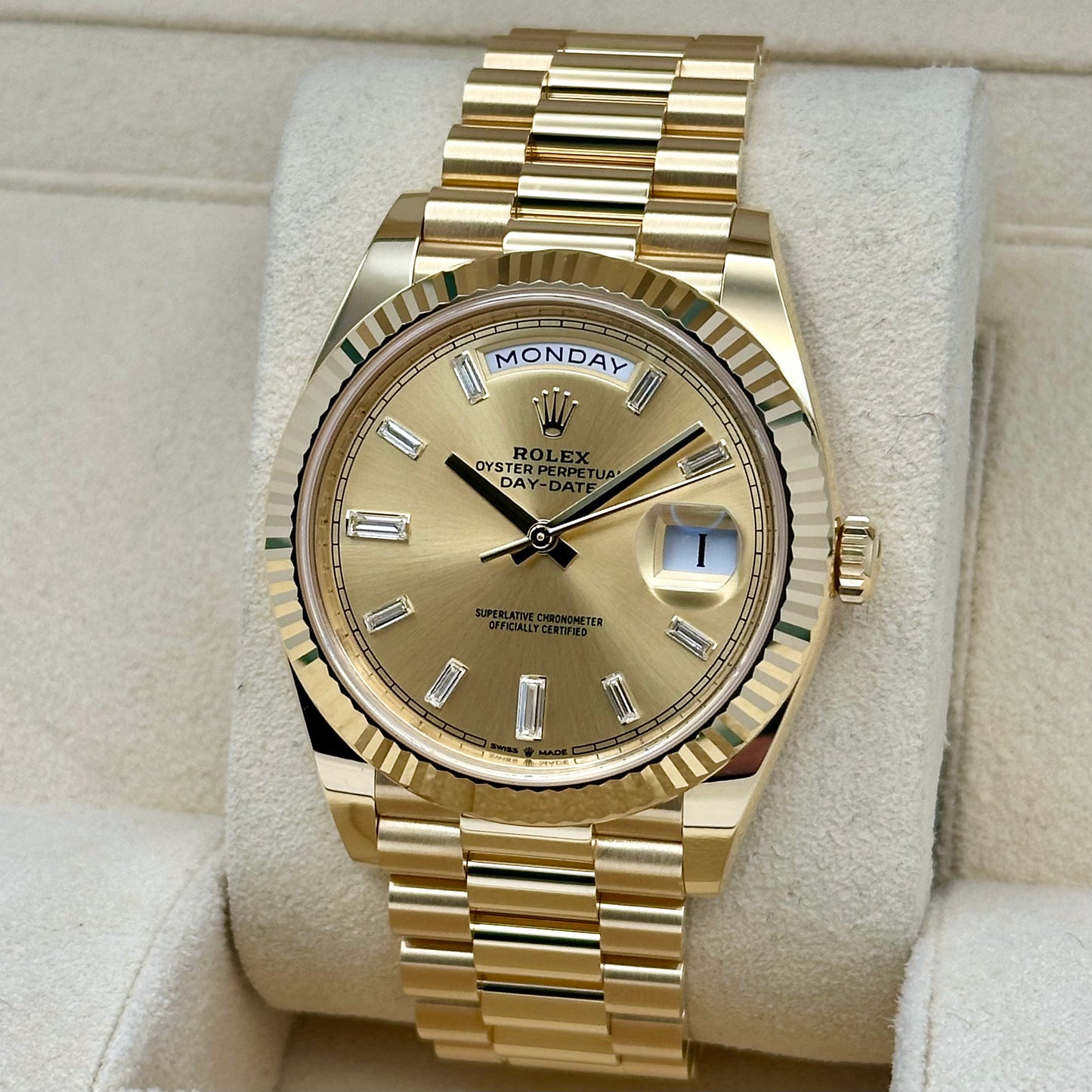 Day-Date 40 Champagne Baguettes Ref 228238 2022