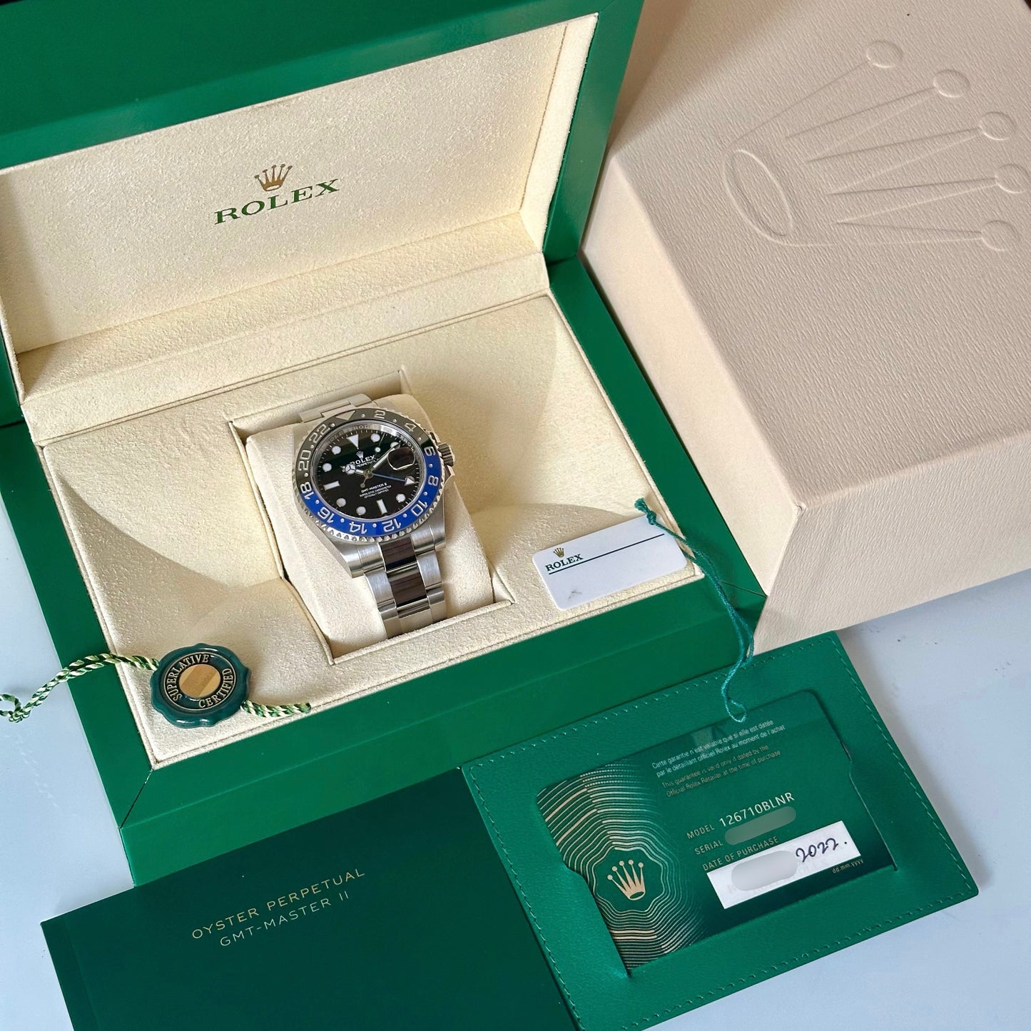 GMT Master II Batman Ref 126710BLNR 2022
