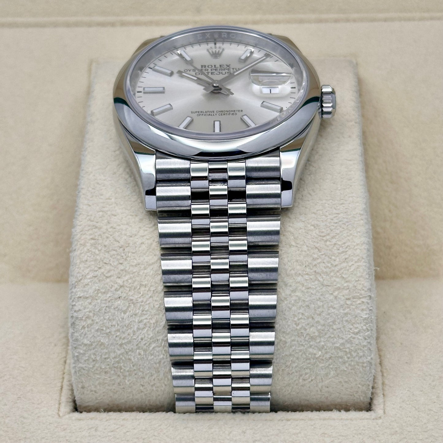 Datejust 36 Jubilee Sunburst Silver Ref 126200 2021