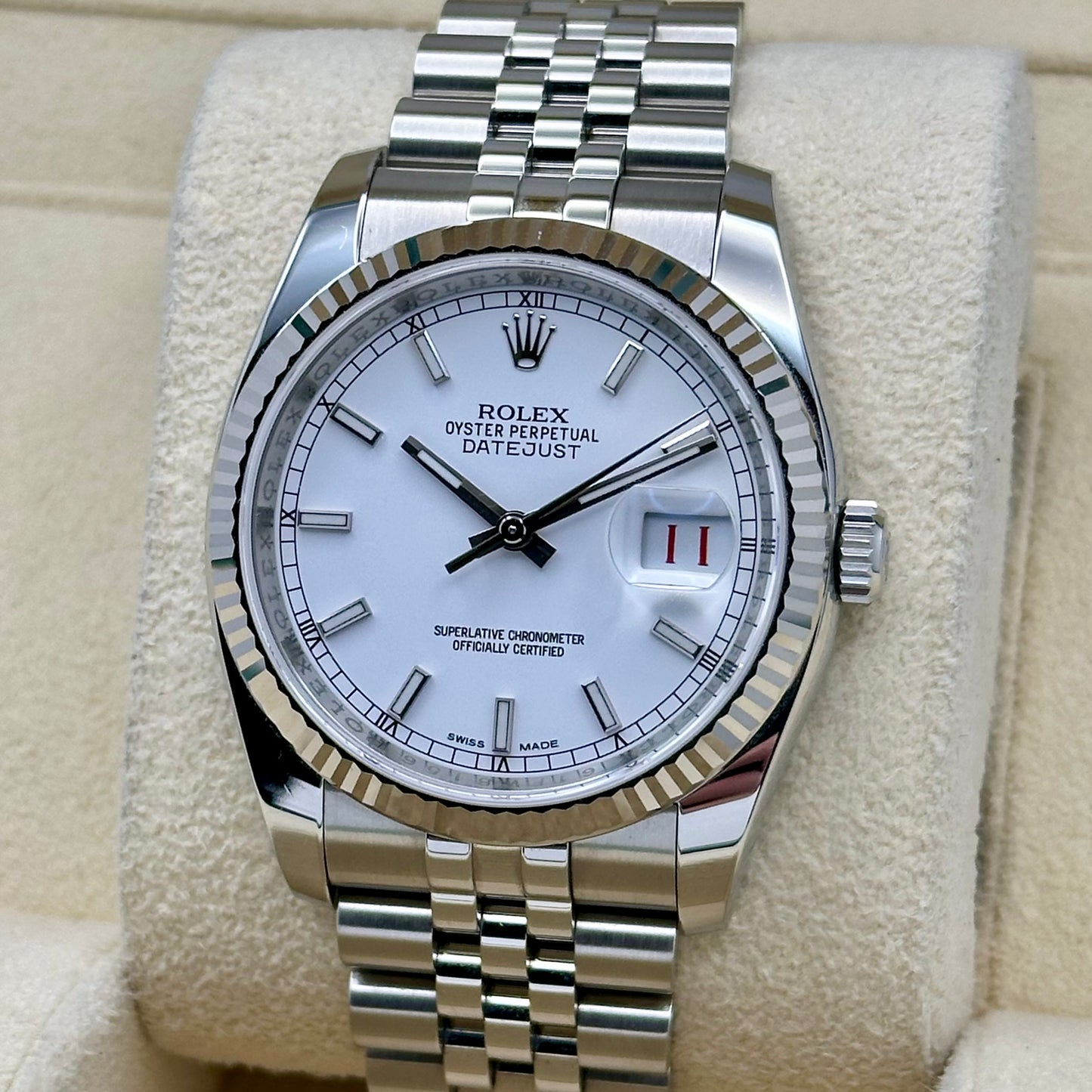 Datejust 36 White Roulette Ref 116234 2014