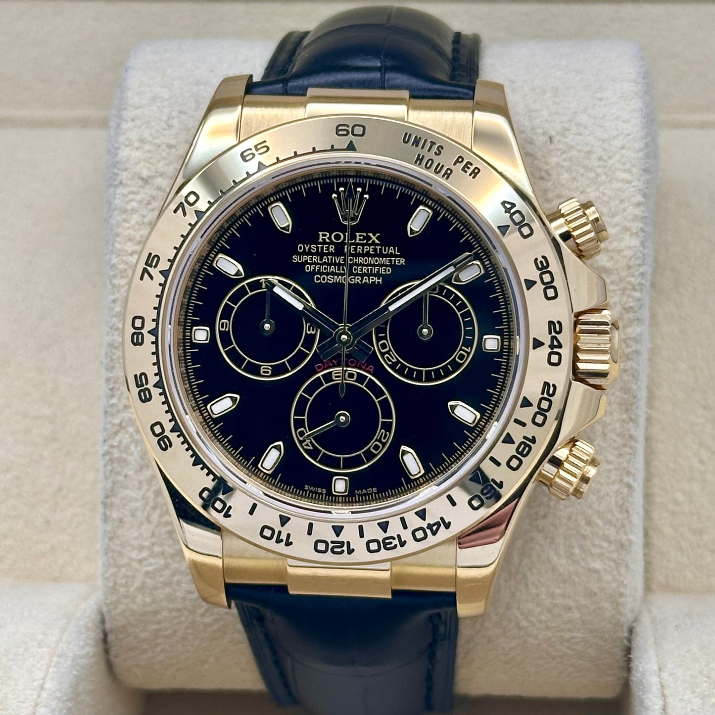 Cosmograph Daytona 18K Yellow Gold Black Ref 116518 2014