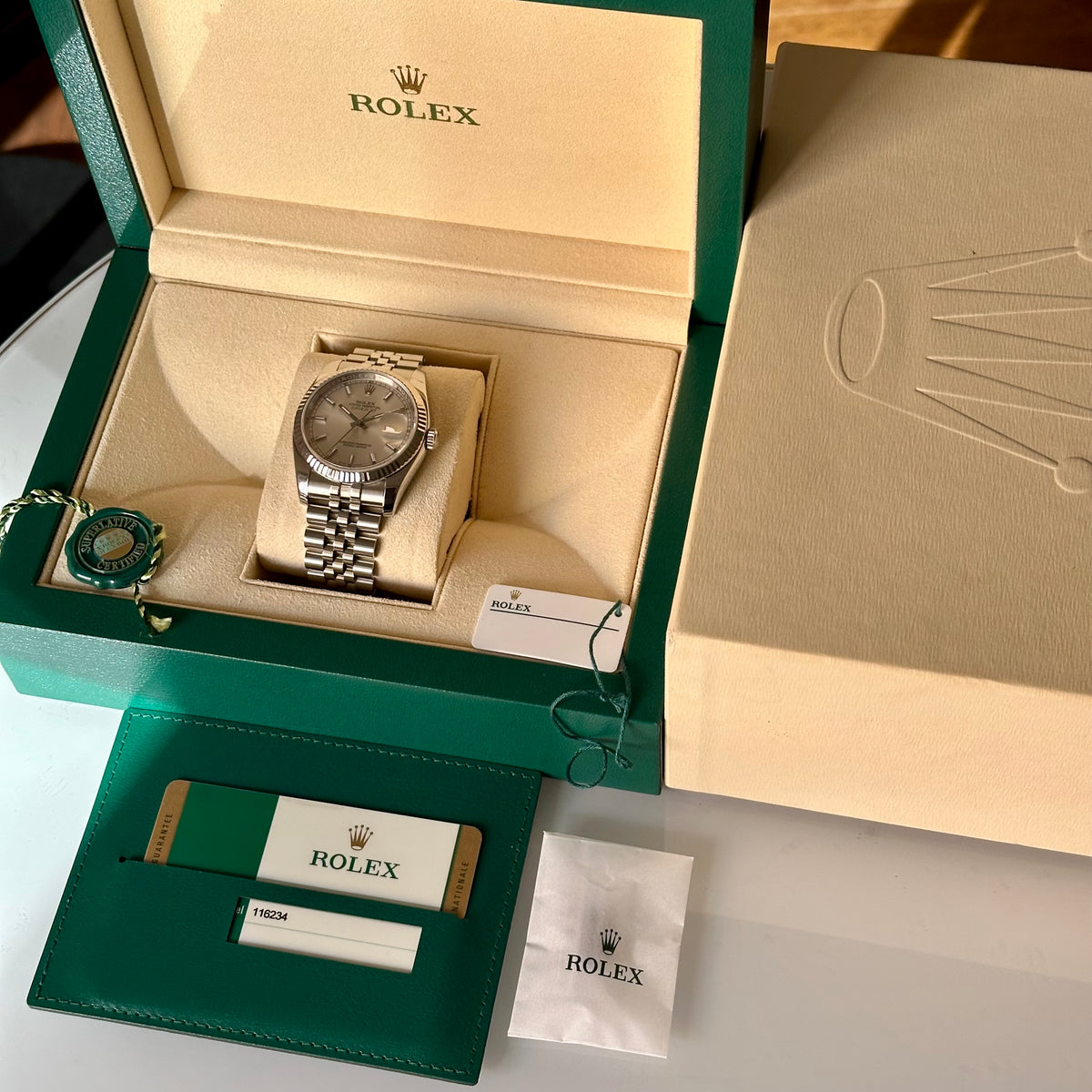 (ON HOLD) Datejust 36 Sunburst Silver Ref 116234 2016