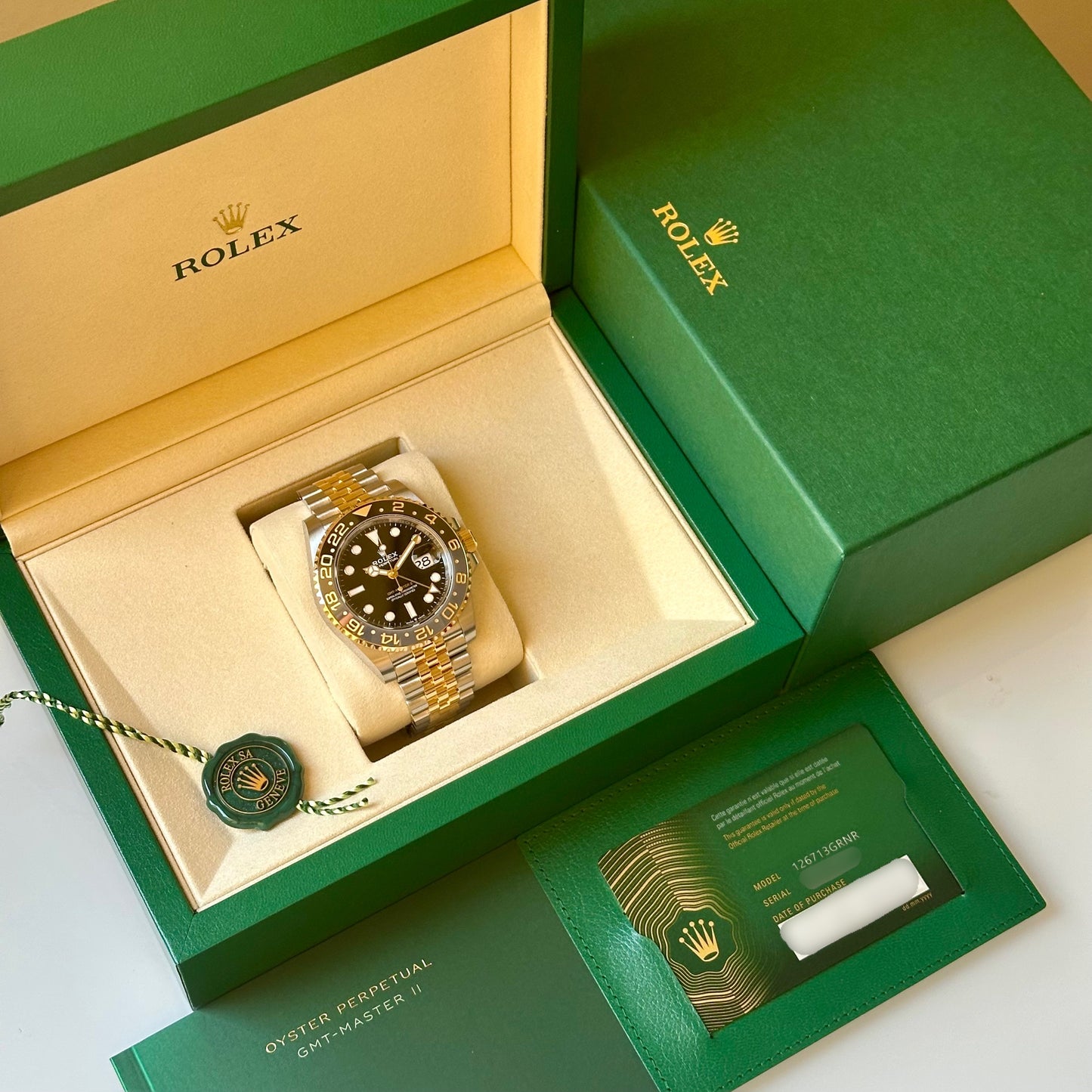 GMT Master II Zombie 18K Yellow Gold Ref 126713GRNR 2025