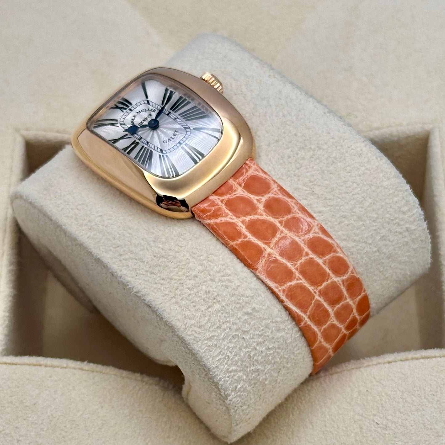 Galet Silver Guilloché 18K Rose Gold Ref 3002 S QZ R