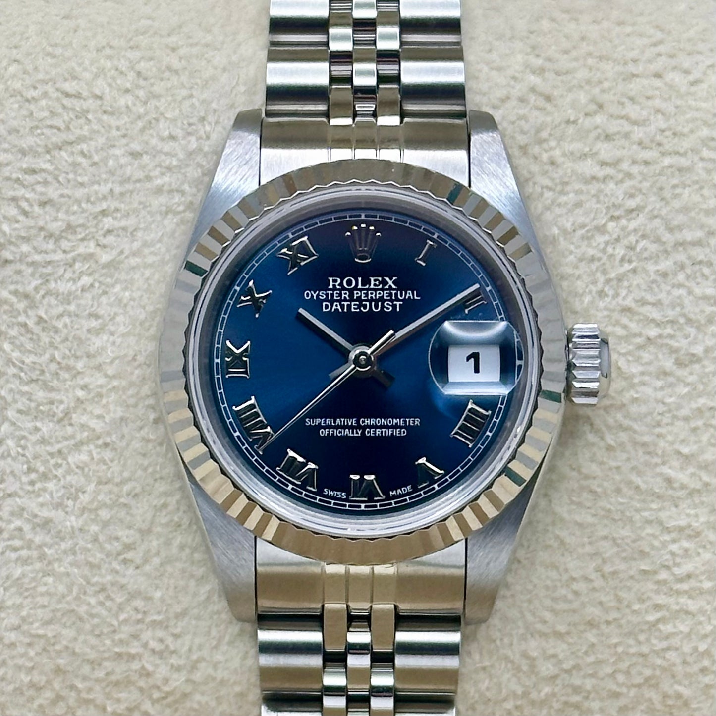 Lady-Datejust 26 Blue Romans Ref 69174 1998