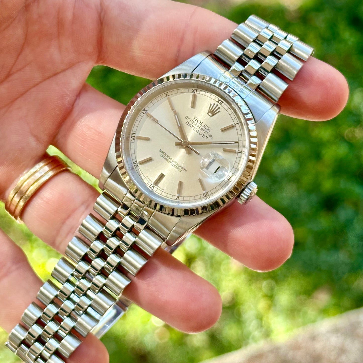 (ON HOLD) Datejust 36 Silver Sunburst Dial Ref 16234 2000
