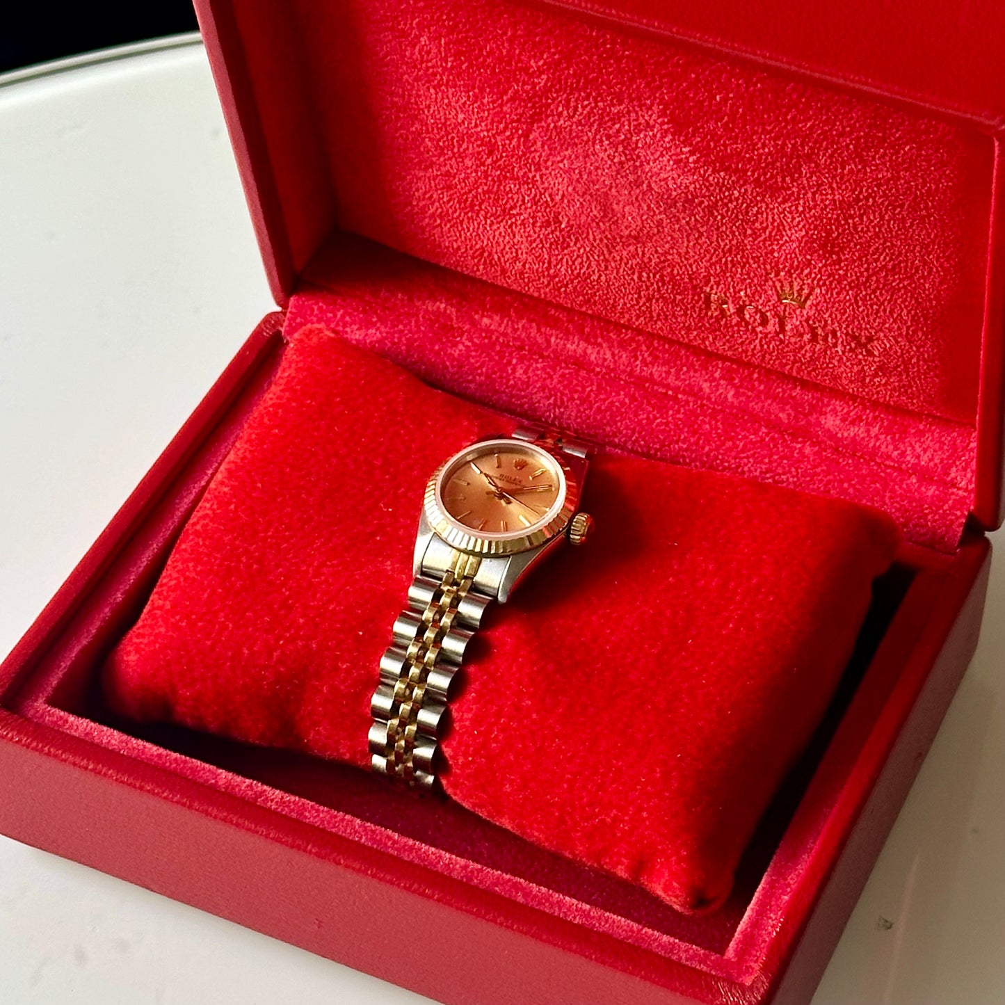 Oyster Perpetual 26 Champagne Dial Ref 67193 1988