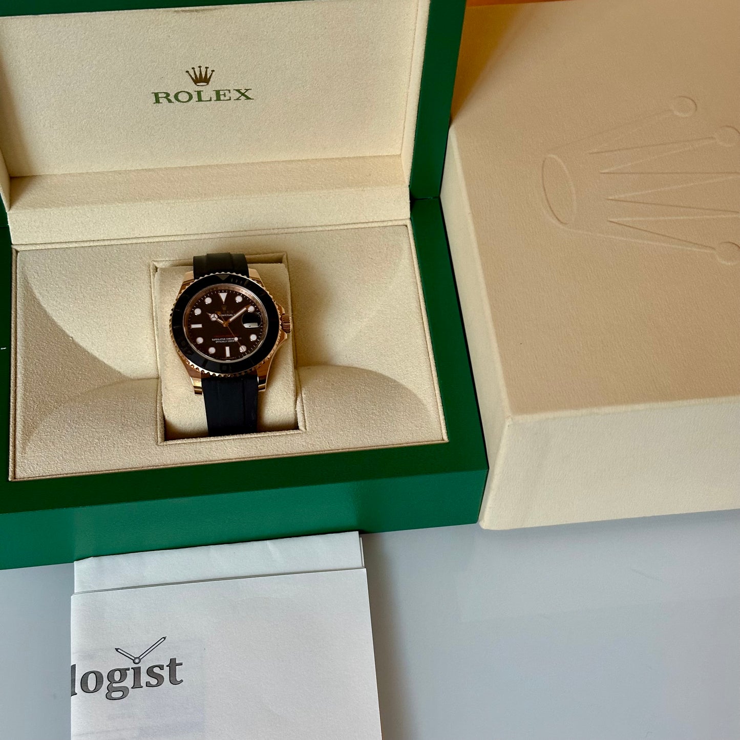 Yacht-Master 40 Oysterflex 18K Rose Gold Ref 116655