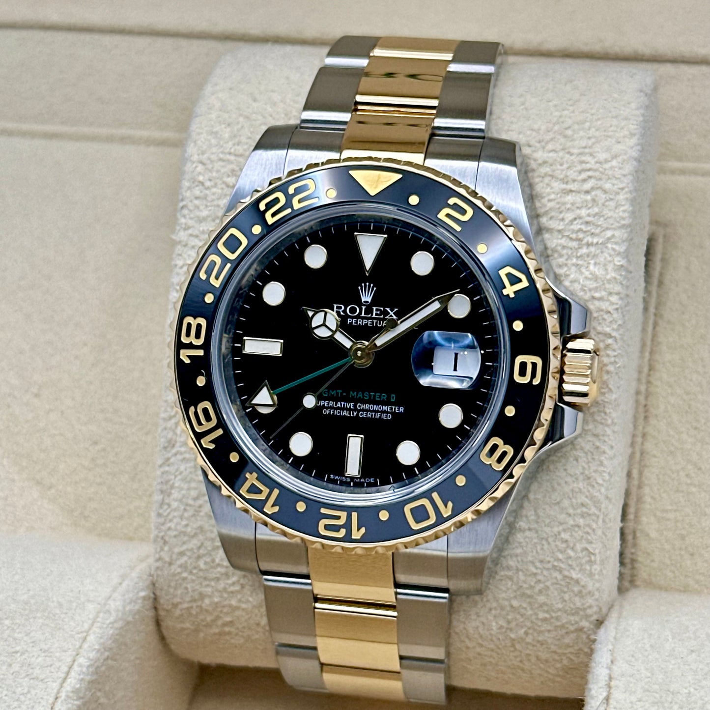 GMT Master II 18K Yellow Gold Ref 116713LN 2010