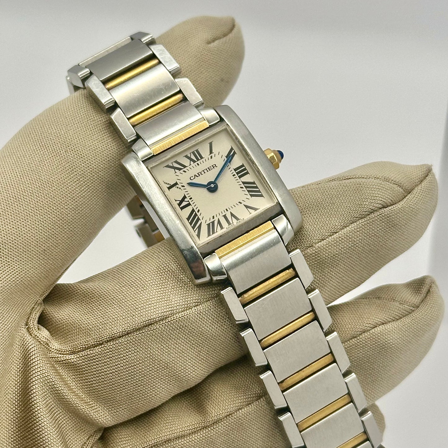 Tank Française Small 18K Yellow Gold Two Tone Ref 2384 1990
