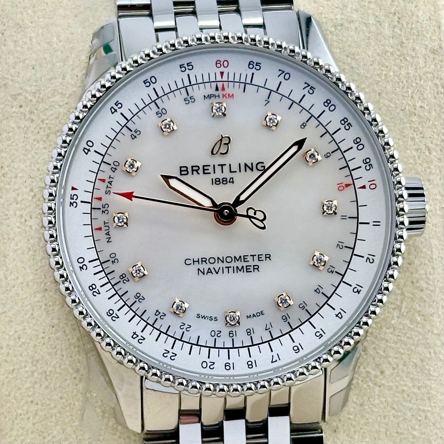 Navitimer Ladies Mother Of Pearl Diamond Ref A17395 2024